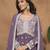 Purple Faux Georgette Sharara Suit 