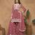 Pink Faux Georgette Sharara Suit 