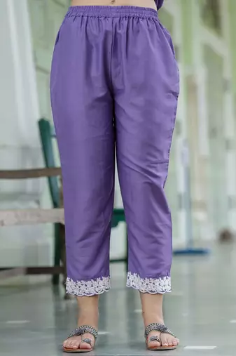 Vredevogel women's embroidered silk blend calf length straight kurta trouser with dupatta set