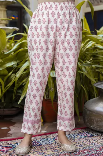 Vredevogel women cotton blend kurta pant dupatta set