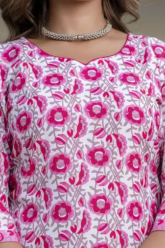 Vredevogel women cotton blend kurta pant dupatta set