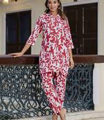 Vredevogel women cotton blend kurta pant set