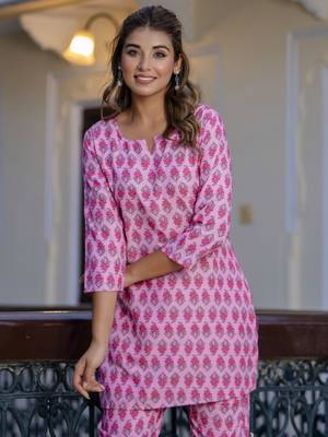 Vredevogel women cotton blend kurta pant set 3
