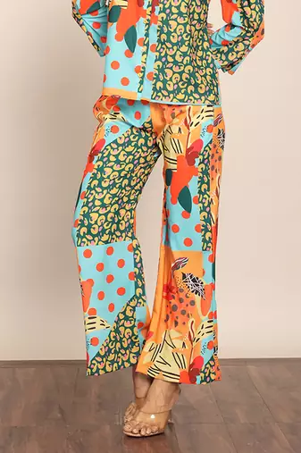 Multicolor relaxed pant