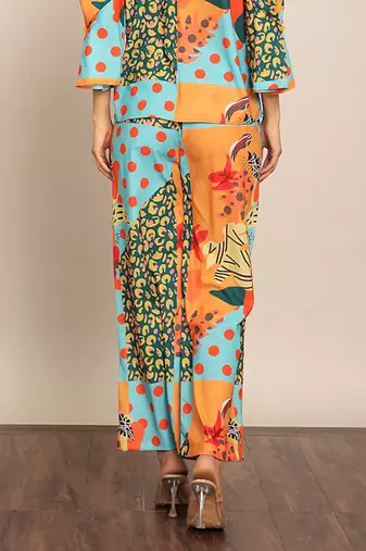Multicolor relaxed pant