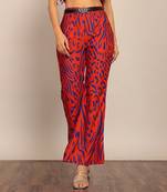 Orange and black relaxed pant