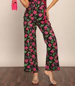 Multicolor floral printed relaxed pant