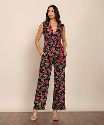 Multicolor floral printed relaxed pant 3