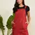Winered wowen rust pinafore dress