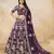 Purple Embroidered Heavy Art Silk Designer Lehenga With Blouse