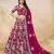 Rani Pink Embroidered Heavy Art Silk Designer Lehenga With Blouse