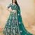 Teal Green Embroidered Heavy Art Silk Designer Lehenga With Blouse