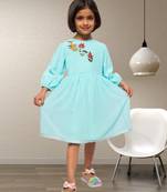 Midi Dress With Handwork Embellishments