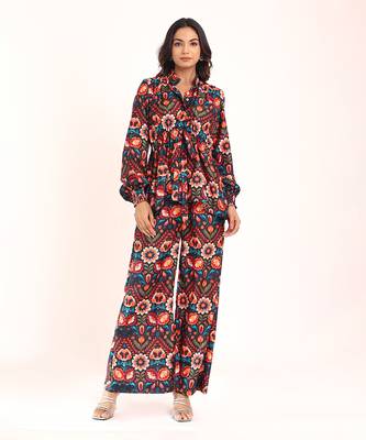 Multi muslin floral co-ord set 1