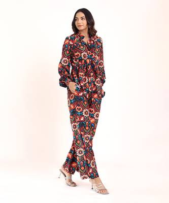 Multi muslin floral co-ord set 3