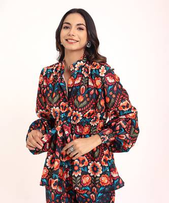 Multi muslin floral co-ord set 5