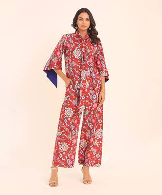 Multi muslin floral co-ord set 1