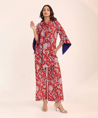 Multi muslin floral co-ord set 3