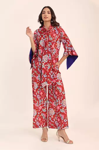 Multi muslin floral co-ord set