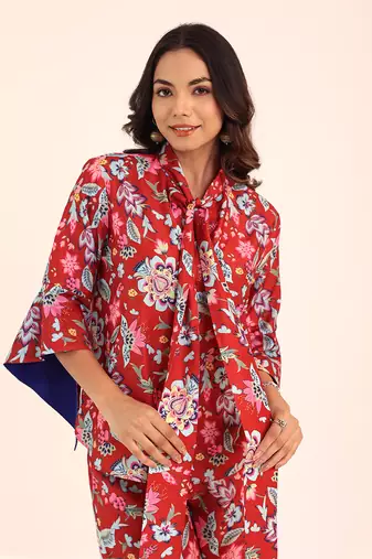 Multi muslin floral co-ord set