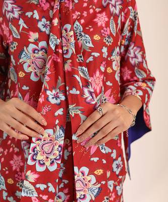Multi muslin floral co-ord set 6