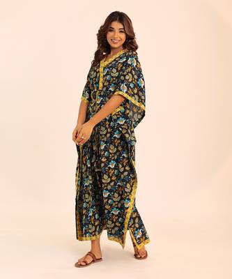 Multi cotton floral kaftan set 3
