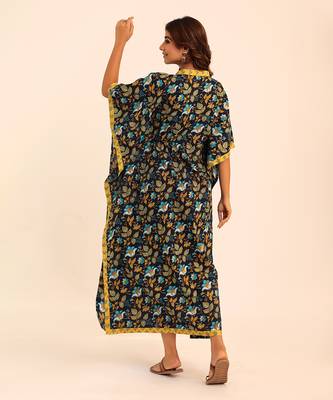 Multi cotton floral kaftan set 5