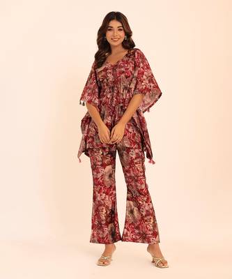 Multi muslin floral co-ord set 1
