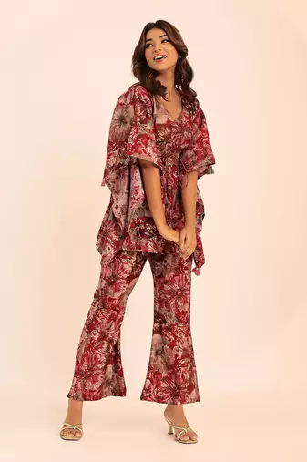 Multi muslin floral co-ord set