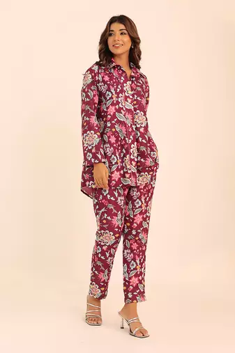 Multi muslin floral co-ord set