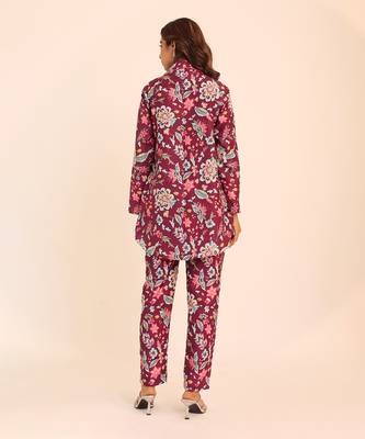 Multi muslin floral co-ord set 6