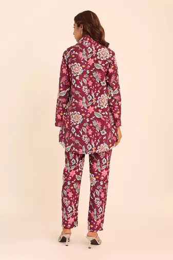Multi muslin floral co-ord set
