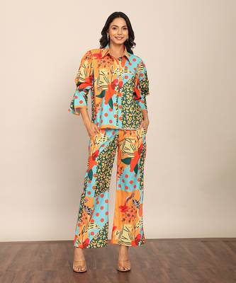 Multi fionna georgette floral co-ord set 1