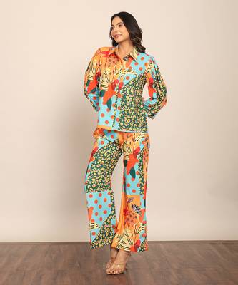 Multi fionna georgette floral co-ord set 4