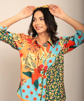 Multi fionna georgette floral co-ord set 5