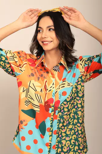 Multi fionna georgette floral co-ord set