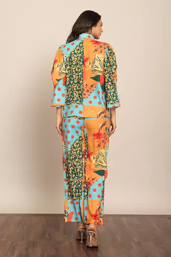 Multi fionna georgette floral co-ord set