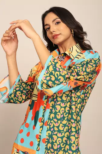 Multi fionna georgette floral shirts