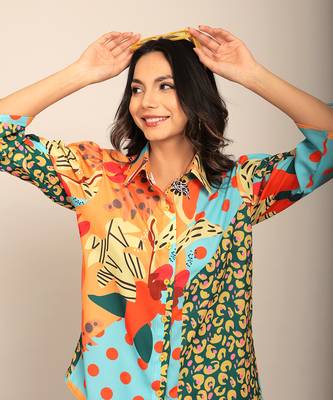 Multi fionna georgette floral shirts 5