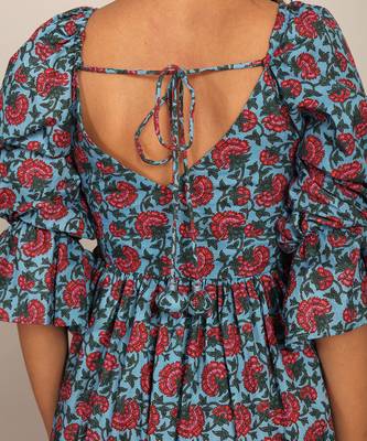 Multi cotton floral dress 6