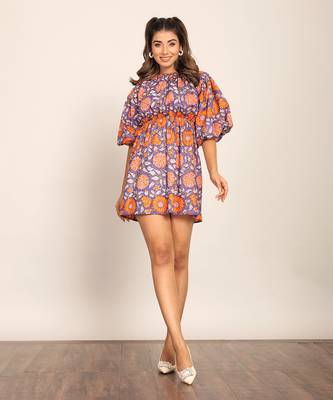Multi cotton floral dress 1