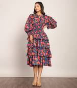 Multi cotton floral dress