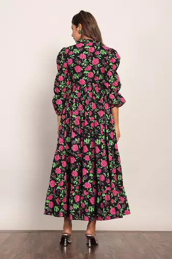 Multi cotton floral dress