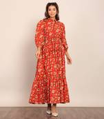 Multi cotton floral dress