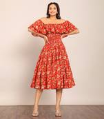 Multi cotton floral dress