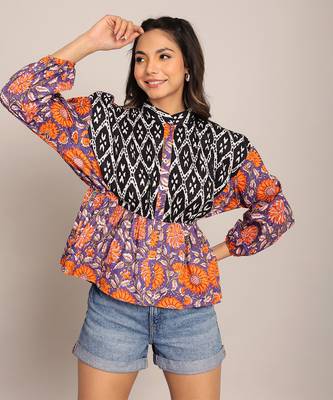 Multi cotton floral top 1