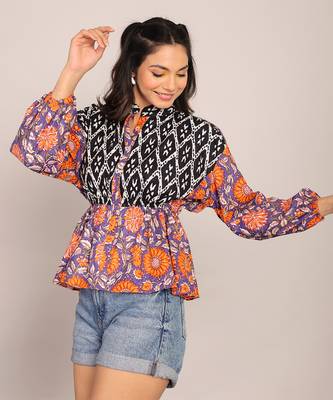 Multi cotton floral top 3