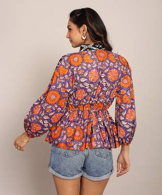 Multi cotton floral top 6