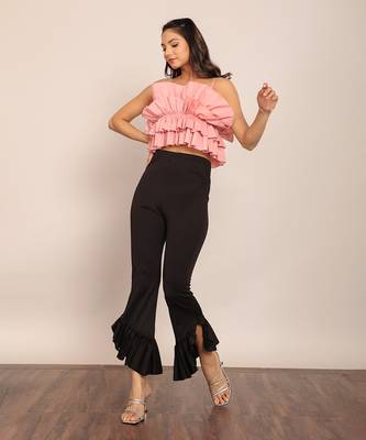Pink cotton solid top 3