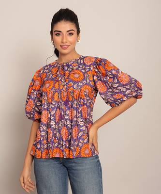 Multi cotton floral top 1